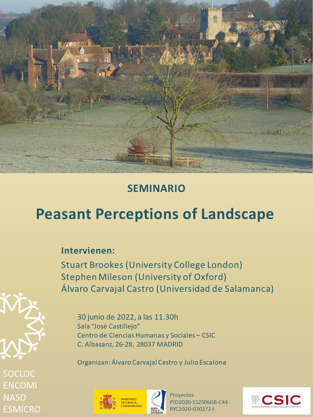 LocSoc Seminar: Peasant Perceptions of the Landscape – POSTPONED!